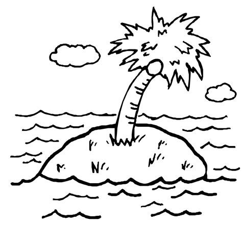 island clipart black and white|island picture black and white.